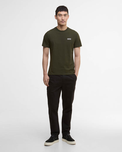 Barbour International Small Logo Mens T-Shirt - Sage/White