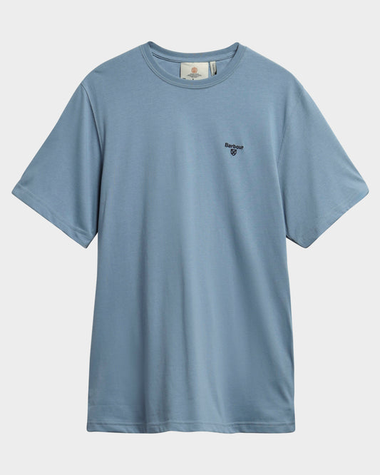 Barbour Sports Mens T-Shirt - Tarn Blue | CHO | Designer Mens Short Sleeve T-Shirts & Tops