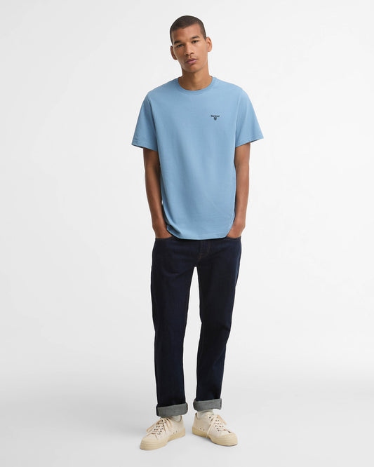Barbour Sports Mens T - Shirt - Tarn Blue | CHO | Designer Mens Short Sleeve T - Shirts & Tops