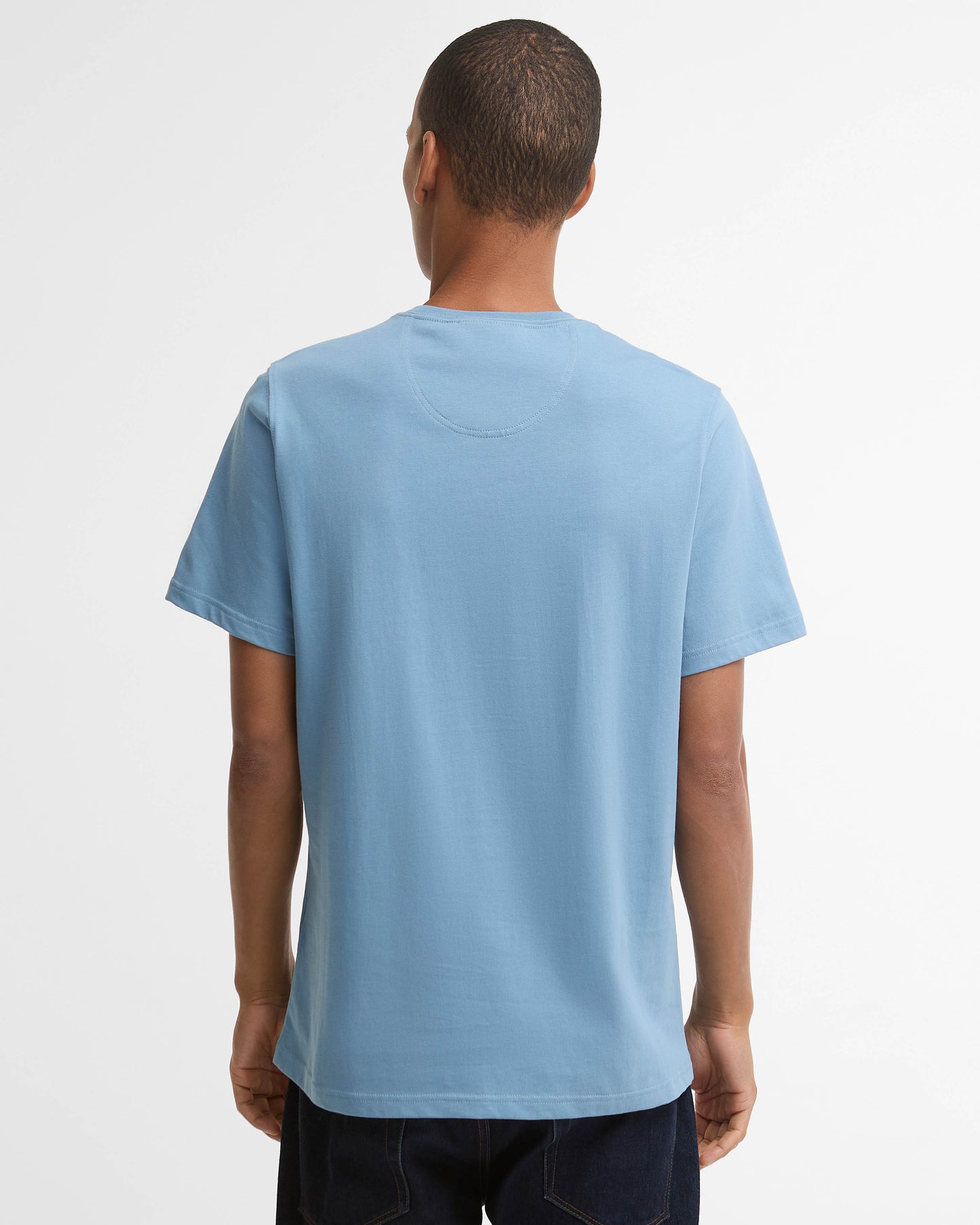 Barbour Sports Mens T - Shirt - Tarn Blue | CHO | Designer Mens Short Sleeve T - Shirts & Tops