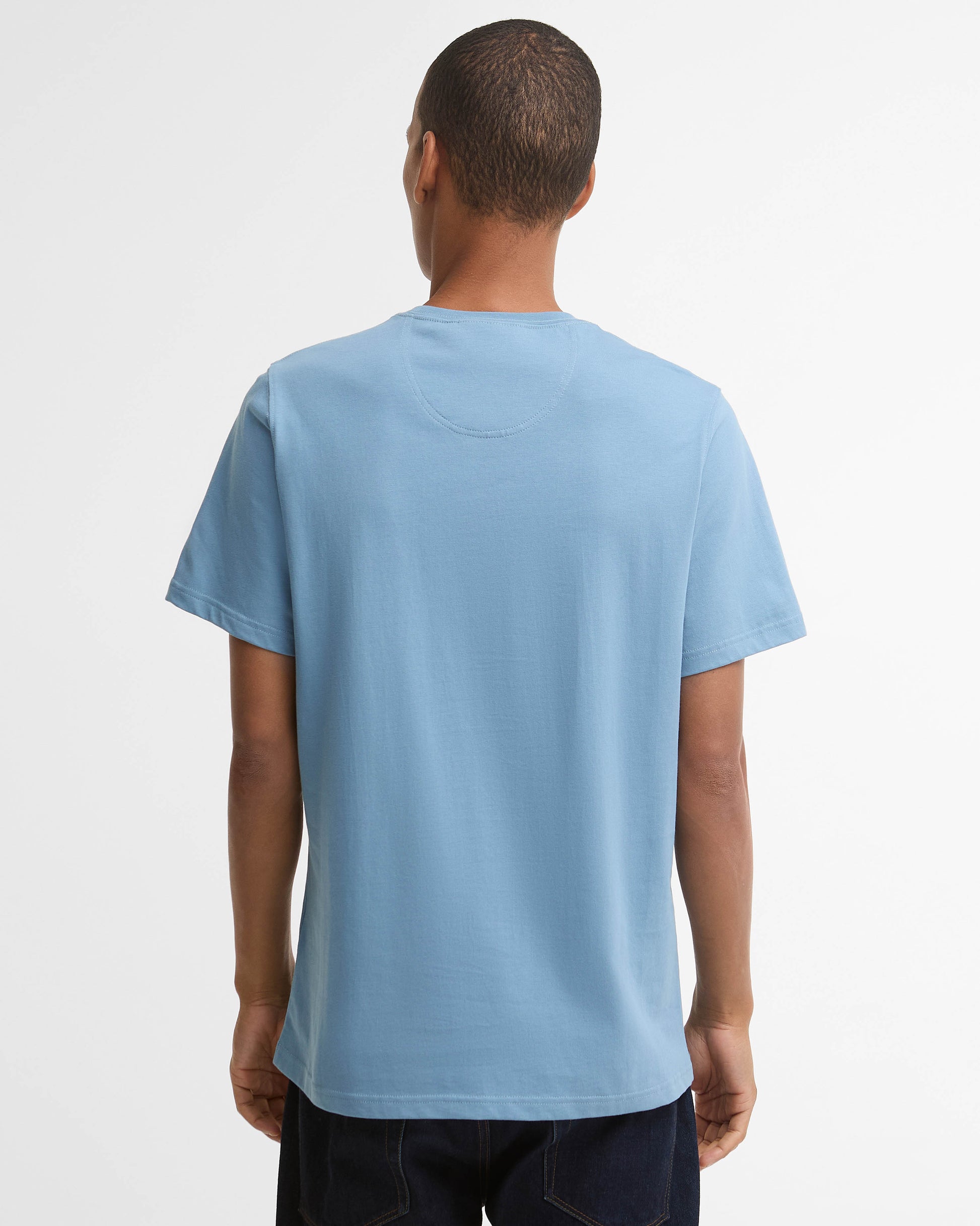 Barbour Sports Mens T - Shirt - Tarn Blue | CHO | Designer Mens Short Sleeve T - Shirts & Tops