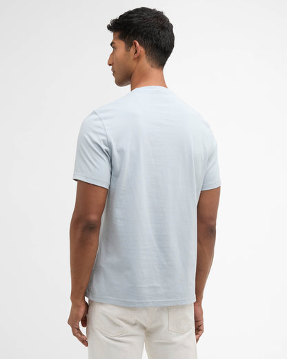 Barbour Preppy Mens T-Shirt - Blue Haze | CHO | Designer Mens Short Sleeve T-Shirts & Tops