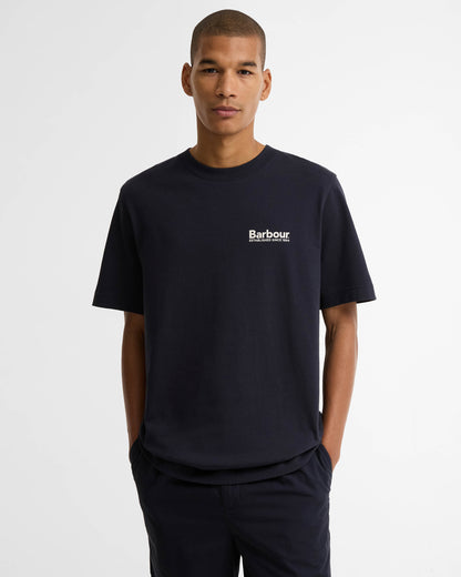 Barbour Moonwell Mens Relaxed Graphic T-Shirt - Dark Navy