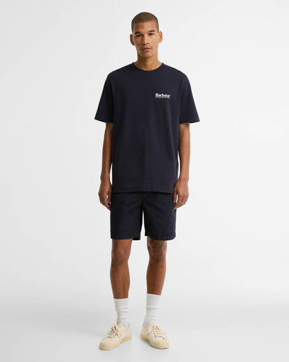 Barbour Moonwell Mens Relaxed Graphic T-Shirt - Dark Navy