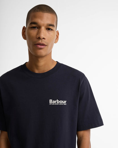 Barbour Moonwell Mens Relaxed Graphic T-Shirt - Dark Navy