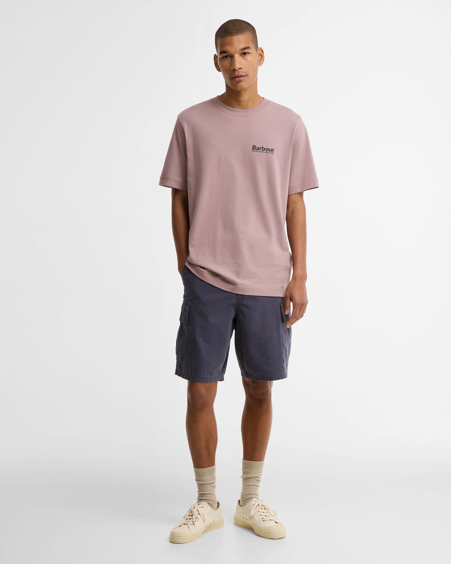 Barbour Moonwell Mens Relaxed Graphic T-Shirt - Ironstone