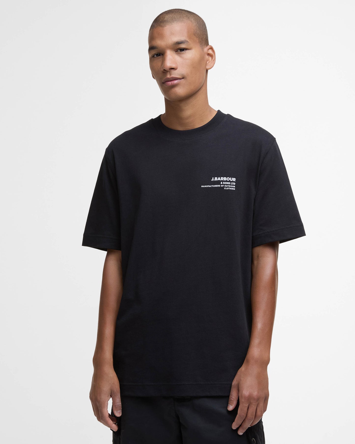 Barbour Parkend Photographic Mens Relaxed T-Shirt - Black