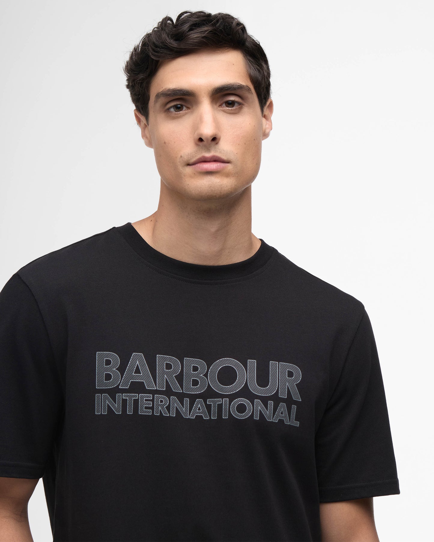 Barbour International Mens Essential Graphic T-Shirt - Black