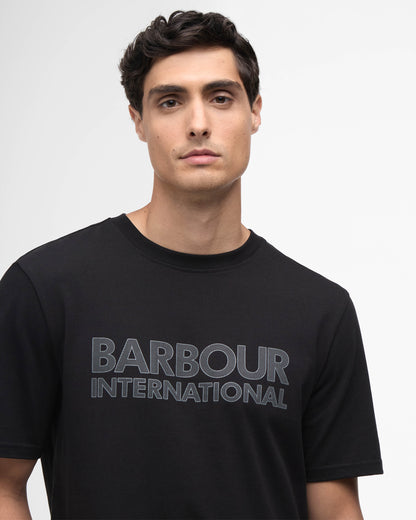 Barbour International Mens Essential Graphic T-Shirt - Black