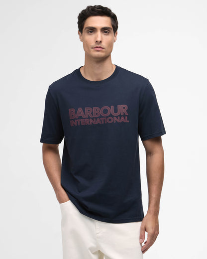 Barbour International Mens Essential Graphic T-Shirt - Navy