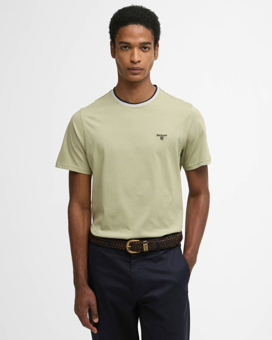 Barbour Cornsay Mens Tailored T-Shirt - Sea Green | CHO | Designer Mens T-Shirts