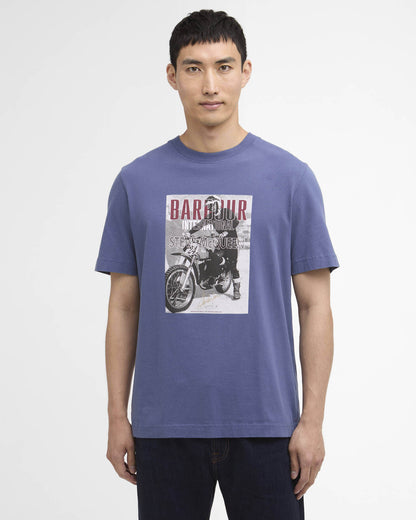 Barbour International Arnes Mens Photographic T-Shirt - Oceana | CHO | Designer Mens T-Shirts