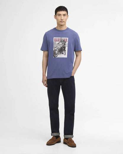 Barbour International Arnes Mens Photographic T-Shirt - Oceana | CHO | Designer Mens T-Shirts