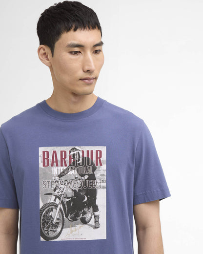 Barbour International Arnes Mens Photographic T-Shirt - Oceana | CHO | Designer Mens T-Shirts