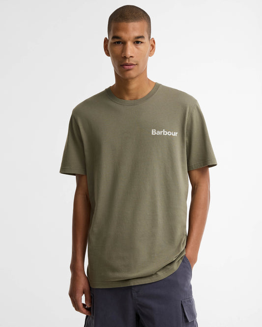 Barbour Dearham Mens Tailored Graphic T-Shirt - Dusty Olive