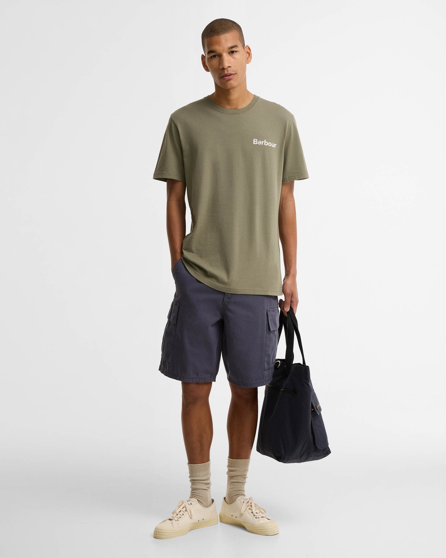 Barbour Dearham Mens Tailored Graphic T-Shirt - Dusty Olive