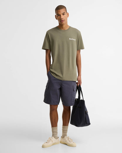 Barbour Dearham Mens Tailored Graphic T-Shirt - Dusty Olive