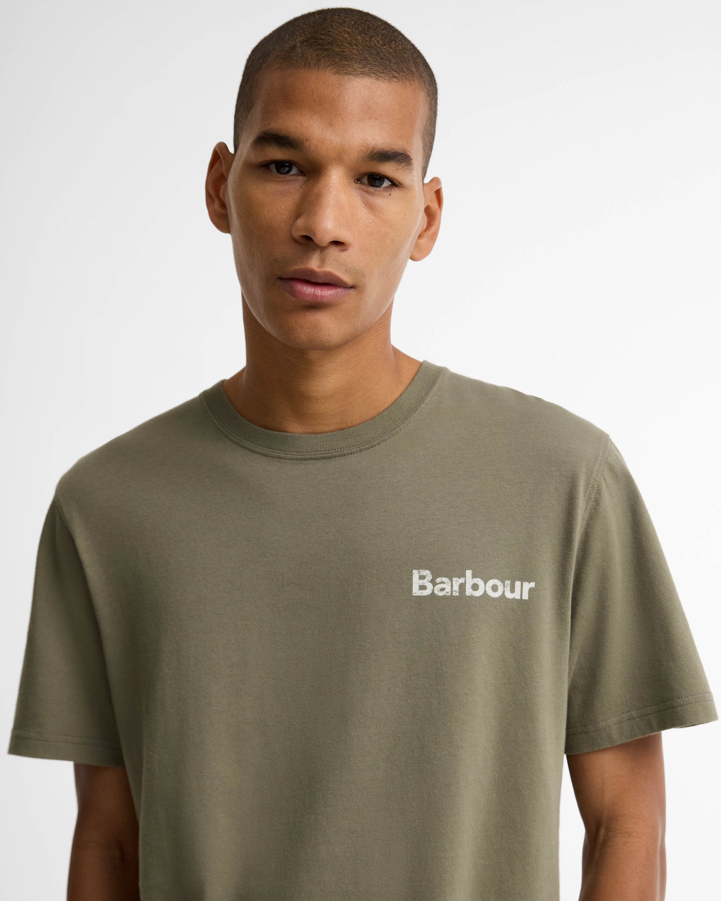 Barbour Dearham Mens Tailored Graphic T-Shirt - Dusty Olive