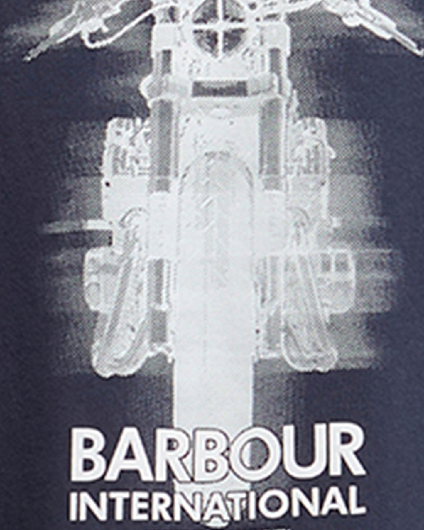 Barbour International Hocking Mens Graphic T - Shirt - Oxford Navy | CHO | Designer Mens T - Shirts