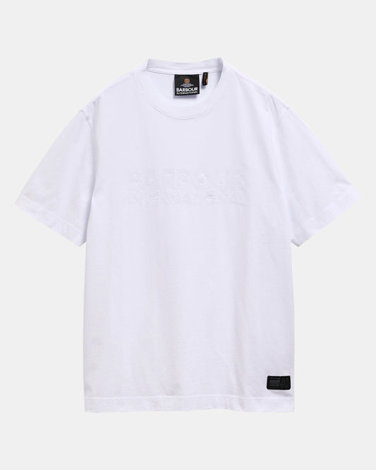 Barbour International Mens 90th Anniversary T-Shirt - White