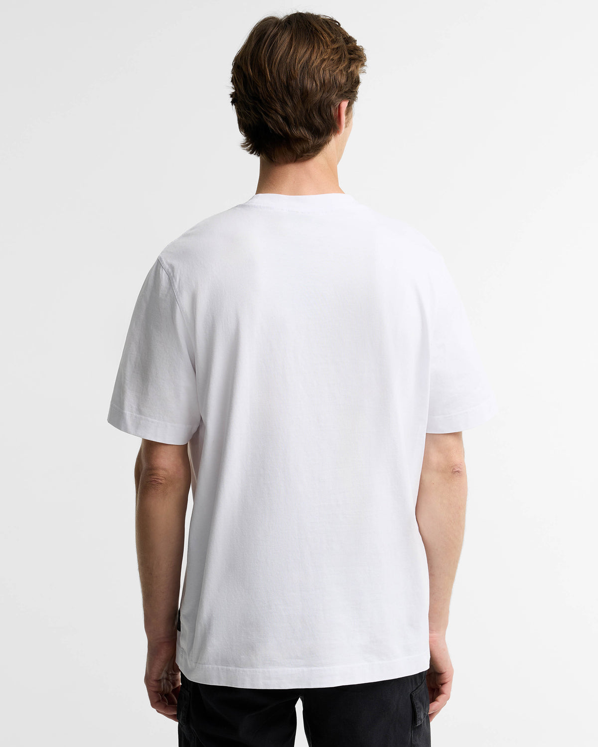 Barbour International Mens 90th Anniversary T - Shirt - White | CHO | Designer Mens T - Shirts