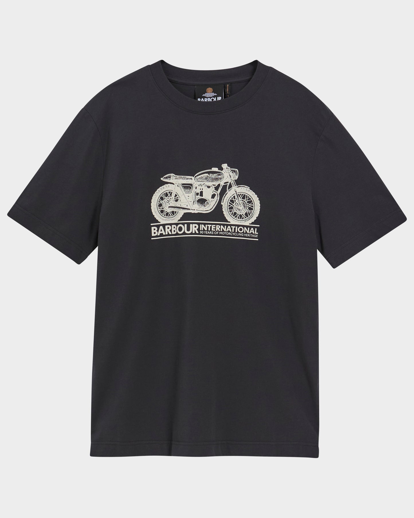 Barbour International Triton Mens T - Shirt - Black | CHO | Designer Mens T - Shirts