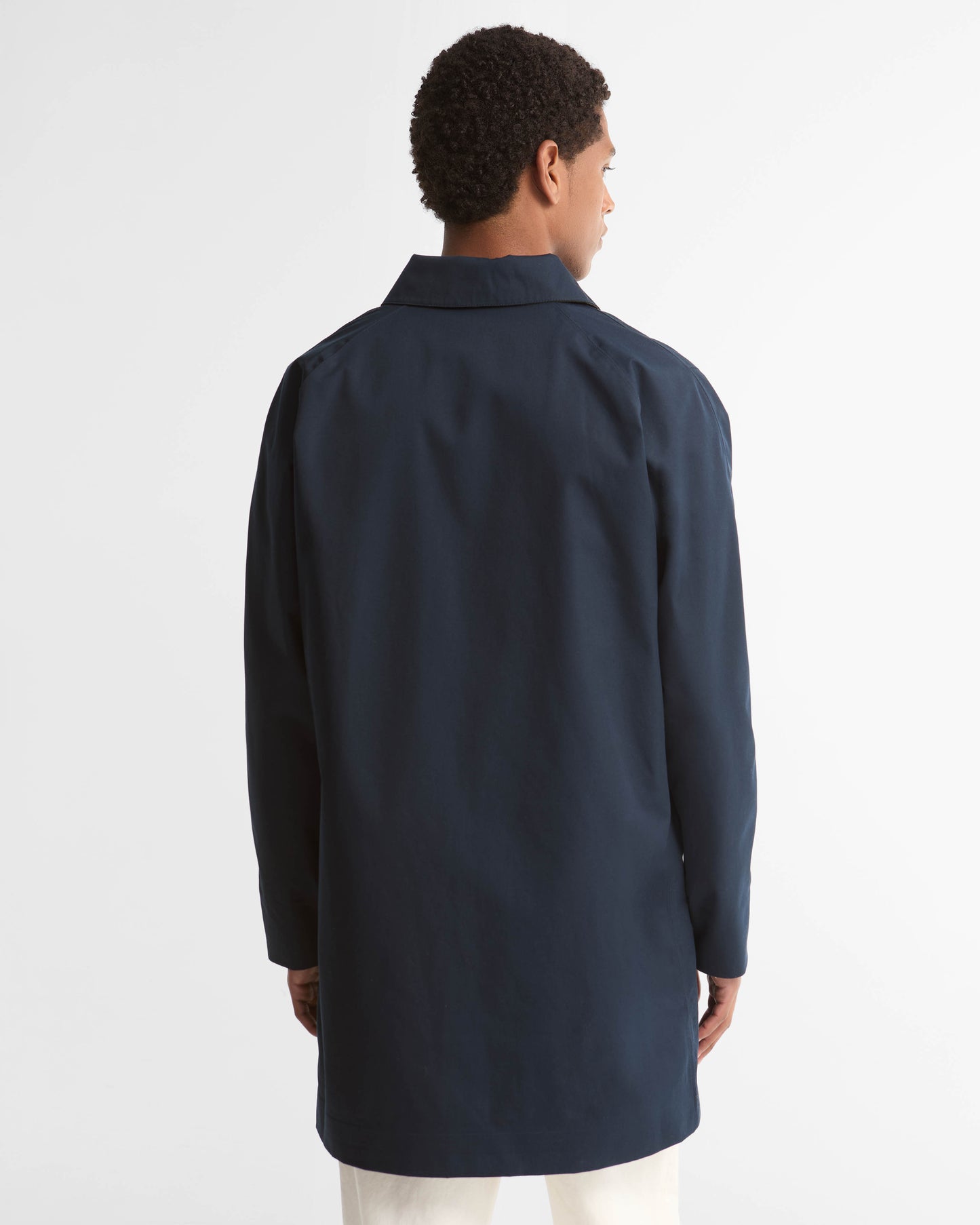 Barbour Lorden Mens Showerproof Mac - Navy | CHO | Designer Mens Coats & Jackets