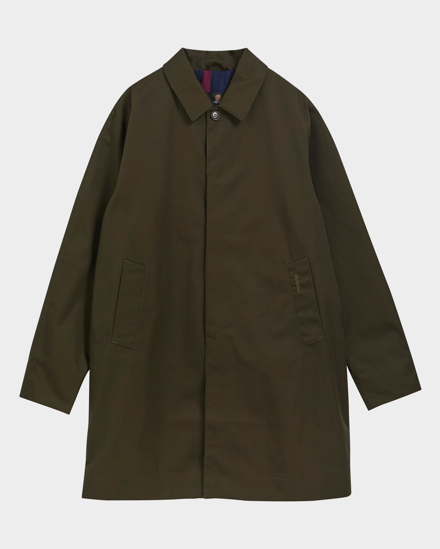 Barbour Lorden Mens Showerproof Mac - Sage | CHO | Designer Mens Coats & Jackets