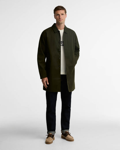 Barbour Lorden Mens Showerproof Mac - Sage | CHO | Designer Mens Coats & Jackets