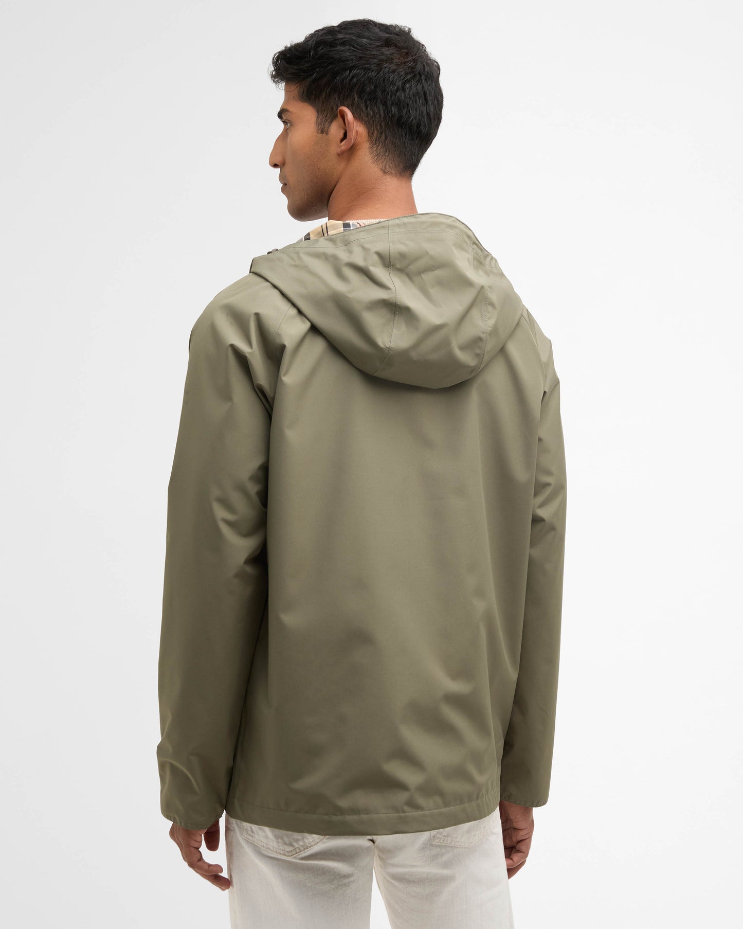 Barbour Hooded Domus Mens Waterproof Jacket - Olive | CHO | Designer Mens Coats & Jackets