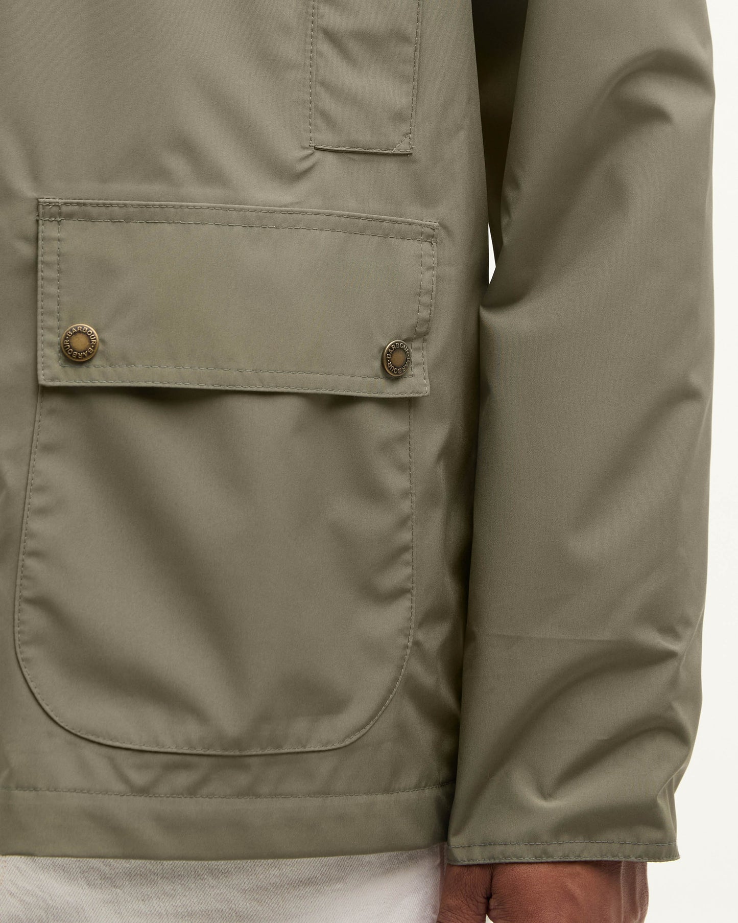 Barbour Hooded Domus Mens Waterproof Jacket - Olive | CHO | Designer Mens Coats & Jackets