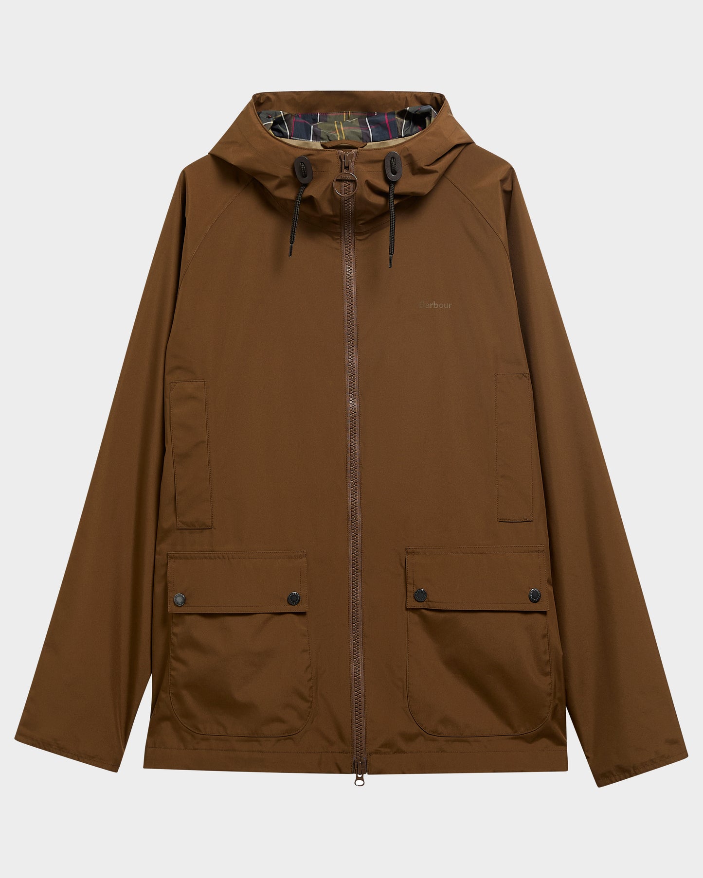 Barbour Hooded Domus Mens Waterproof Jacket - Dark Sand | CHO | Designer Mens Coats & Jackets