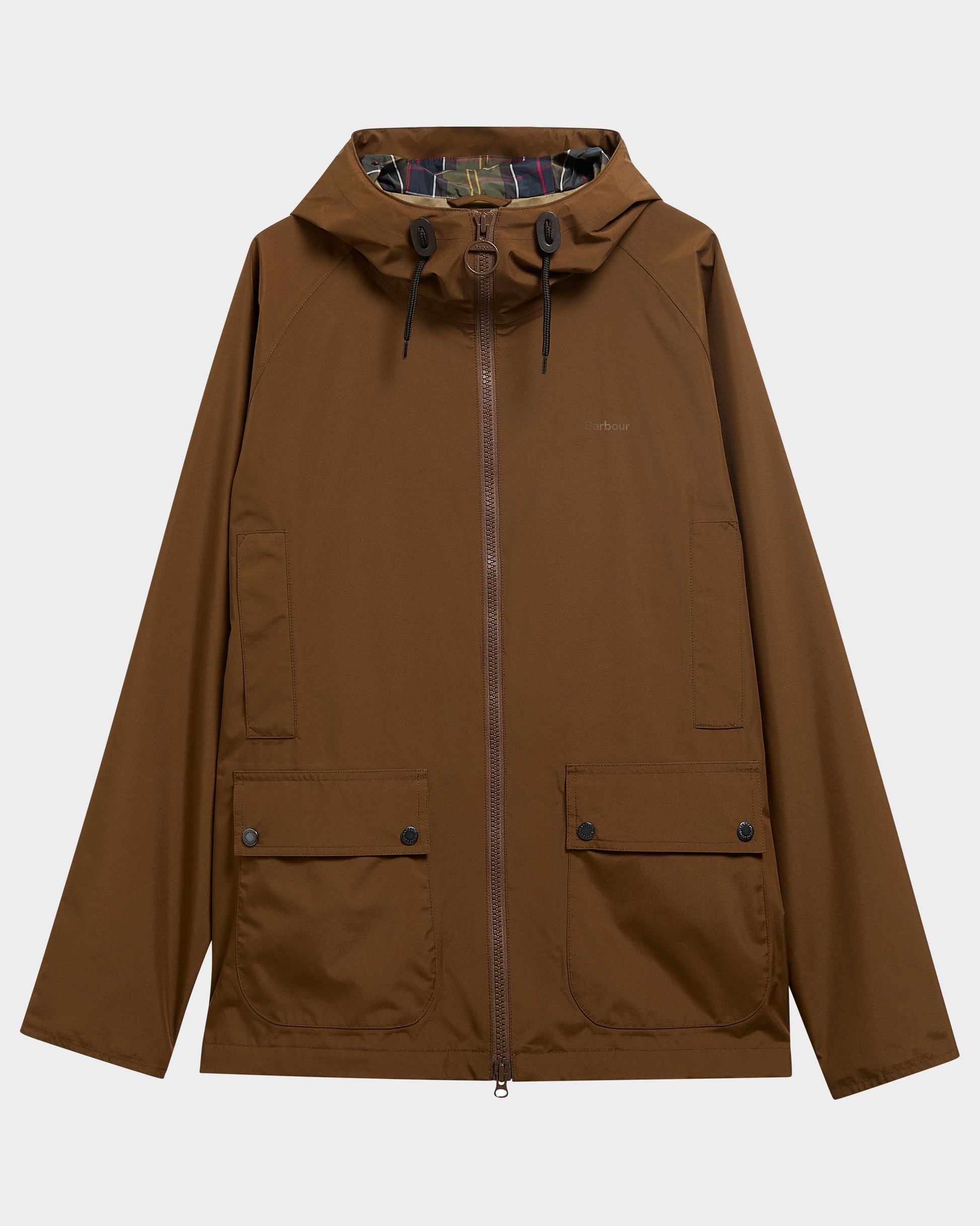 Barbour Hooded Domus Mens Waterproof Jacket - Dark Sand | CHO | Designer Mens Coats & Jackets