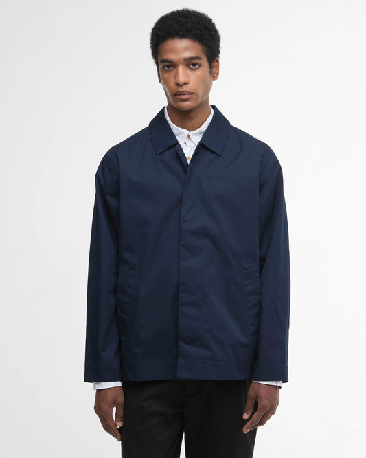 Barbour Short Rokig Mens Waterproof Jacket - Navy/Highland Loch | CHO | Designer Mens Weatherproof Jackets