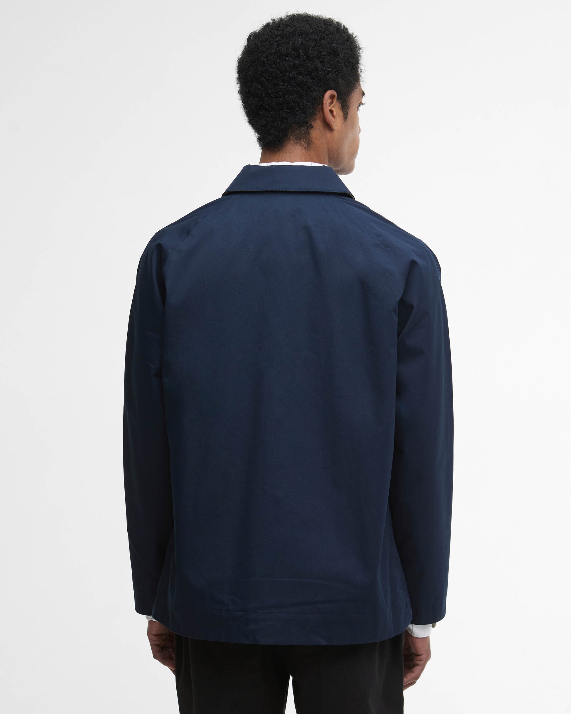 Barbour Short Rokig Mens Waterproof Jacket - Navy/Highland Loch | CHO | Designer Mens Weatherproof Jackets