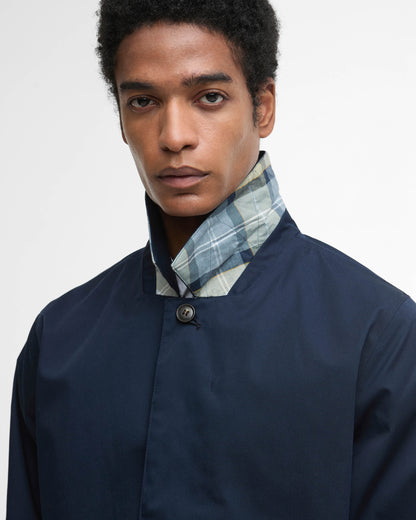 Barbour Short Rokig Mens Waterproof Jacket - Navy/Highland Loch | CHO | Designer Mens Weatherproof Jackets