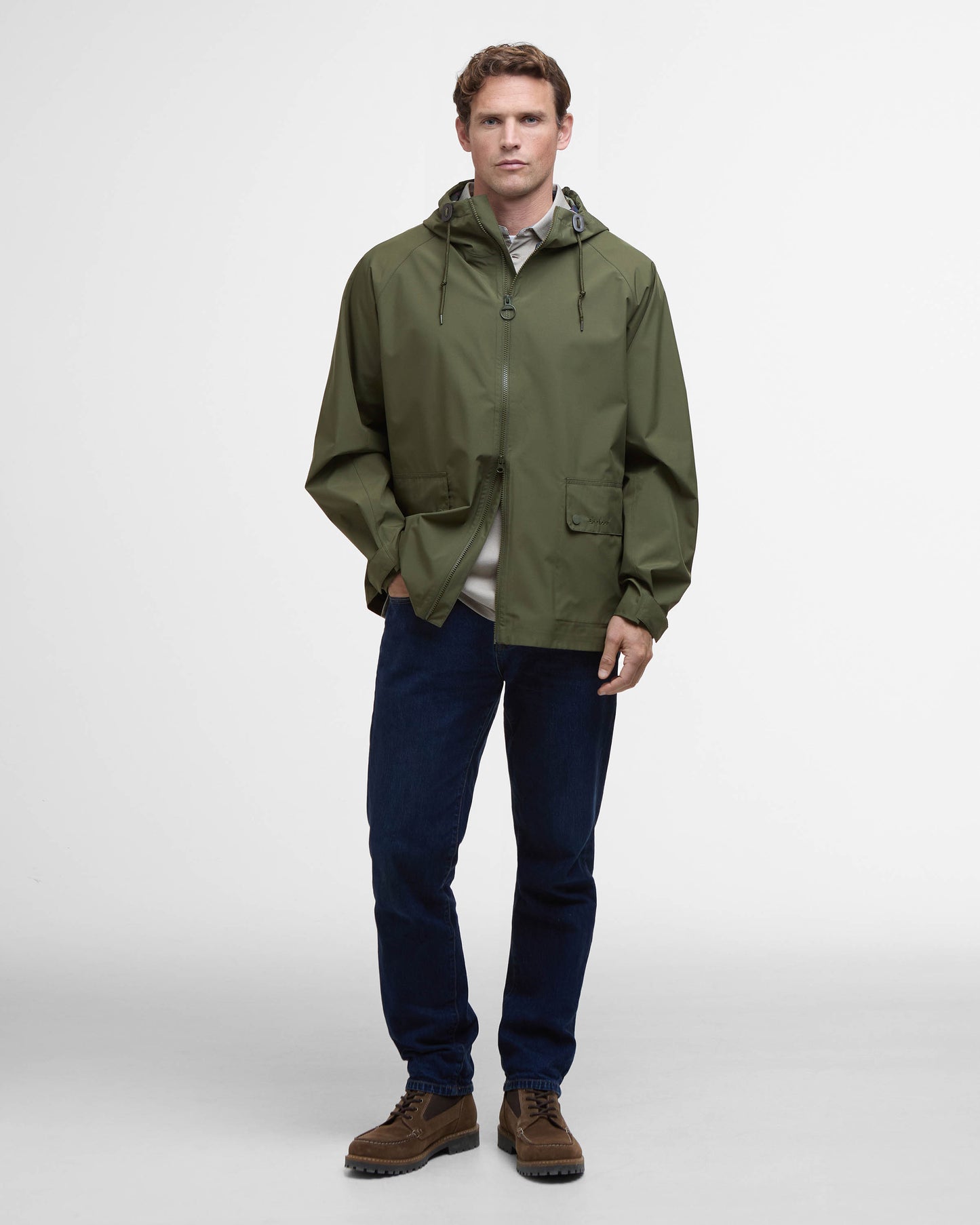 Barbour Trover Mens Waterproof Jacket - Fern | CHO | Designer Mens Weatherproof Jackets