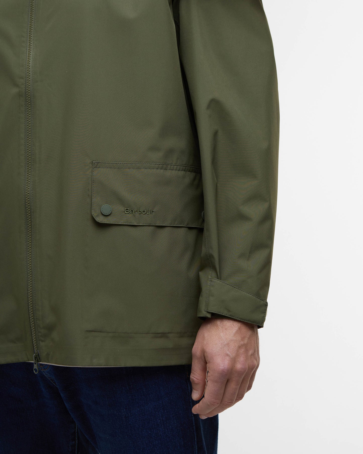 Barbour Trover Mens Waterproof Jacket - Fern | CHO | Designer Mens Weatherproof Jackets