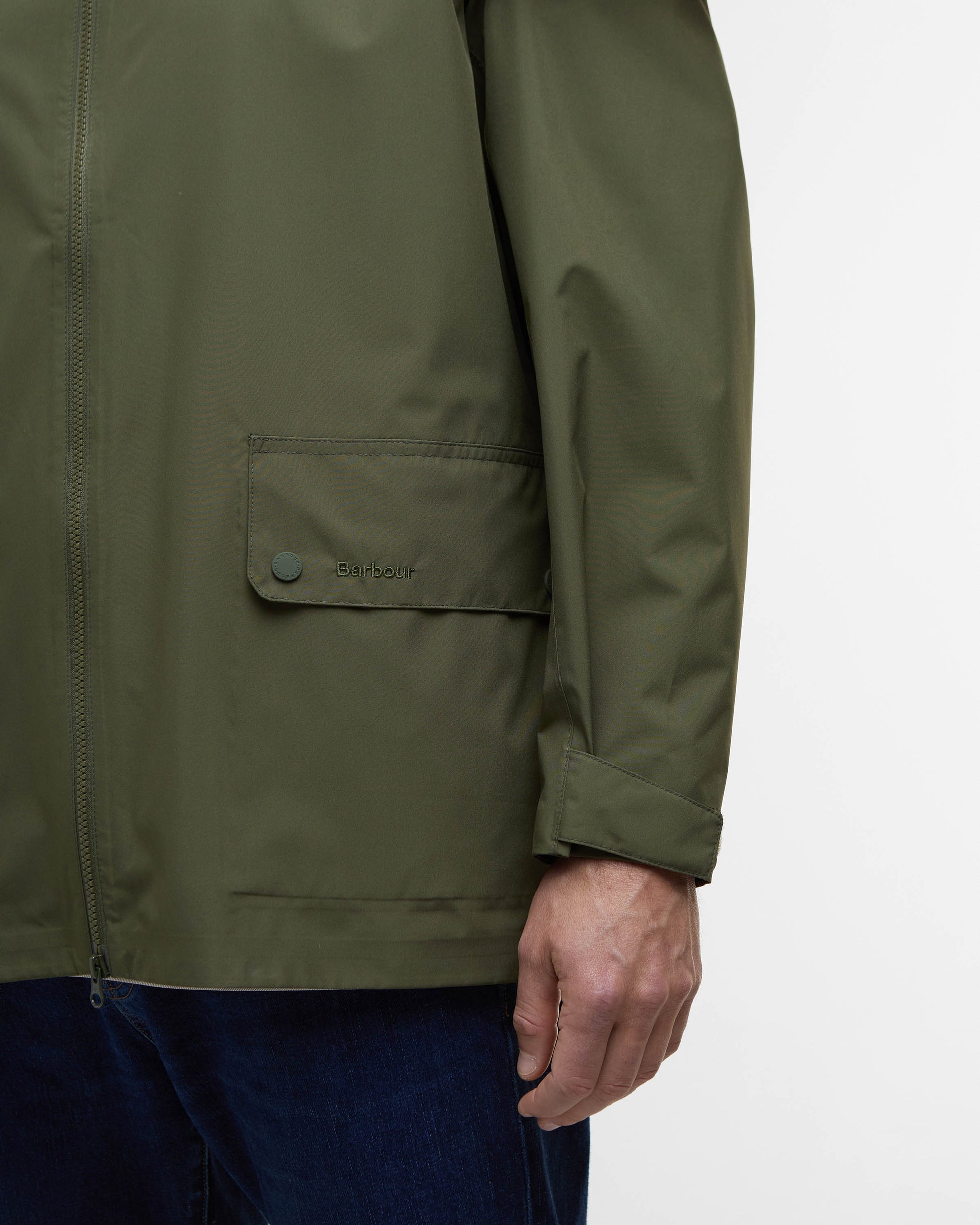 Barbour Trover Mens Waterproof Jacket - Fern | CHO | Designer Mens Weatherproof Jackets