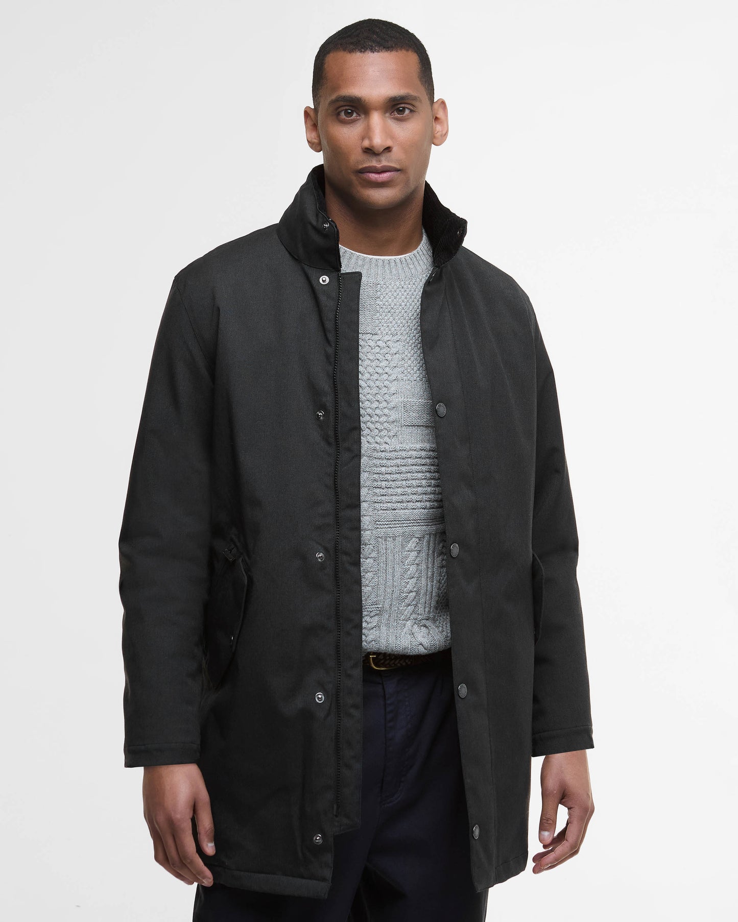 Barbour Winter Powell Mens Waterproof Jacket - Black