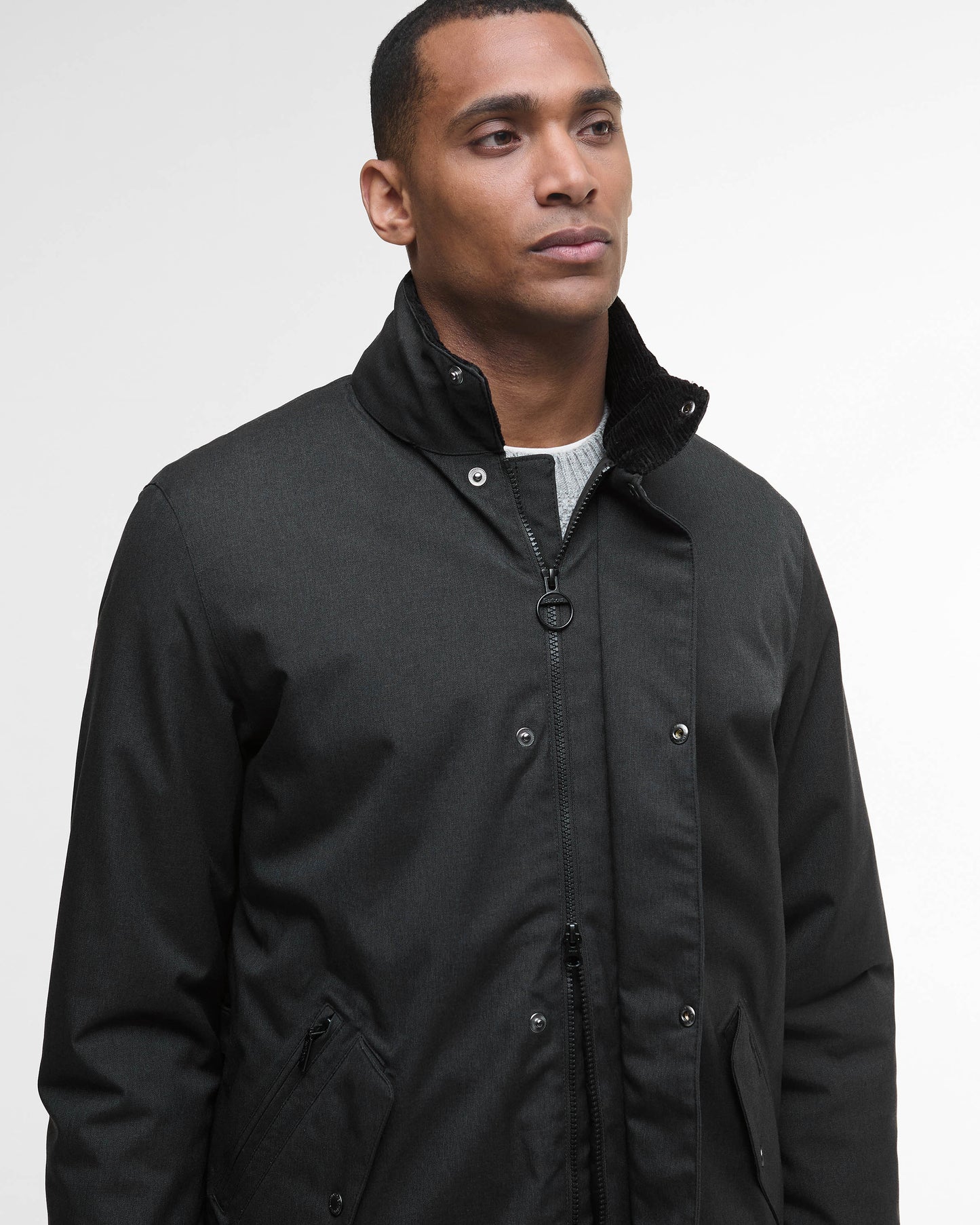 Barbour Winter Powell Mens Waterproof Jacket - Black