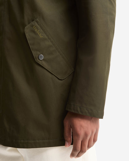 Barbour Chelsea Mens Waterproof Jacket - Sage/Classic | CHO | Designer Mens Coats & Jackets