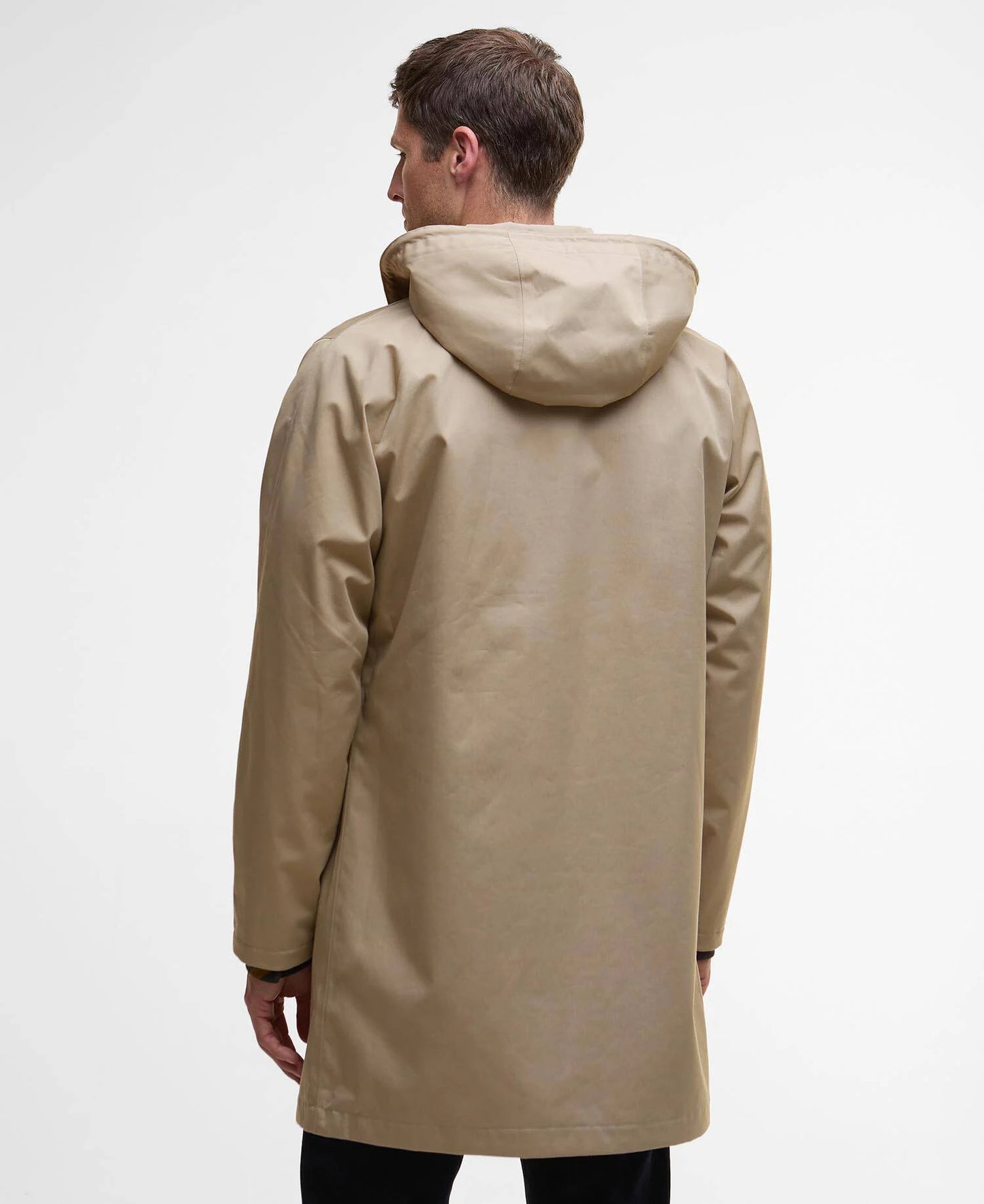 Barbour Lorig Mens Waterproof Mac - Washed Stone