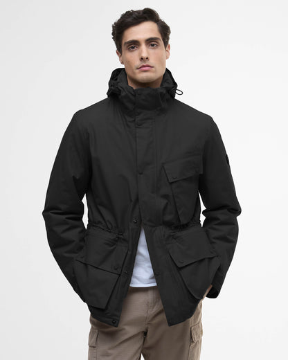 Barbour International Endley Mens Waterproof Jacket - Black | CHO | Designer Mens Waterproof Jackets