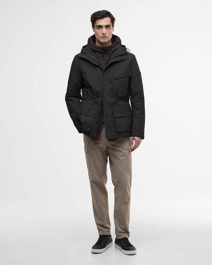 Barbour International Endley Mens Waterproof Jacket - Black | CHO | Designer Mens Waterproof Jackets
