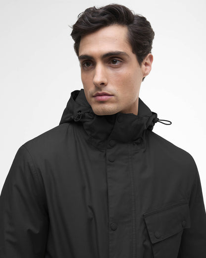 Barbour International Endley Mens Waterproof Jacket - Black | CHO | Designer Mens Waterproof Jackets