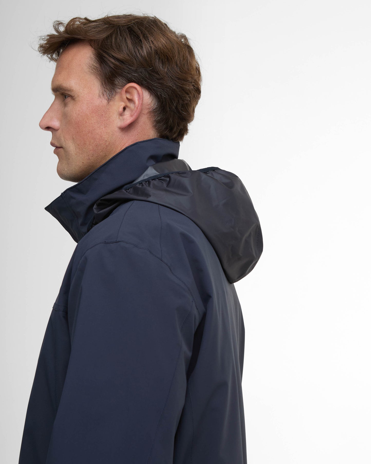 Barbour Sander Mens Waterproof Jacket - Navy | CHO | Designer Mens Weatherproof Jackets