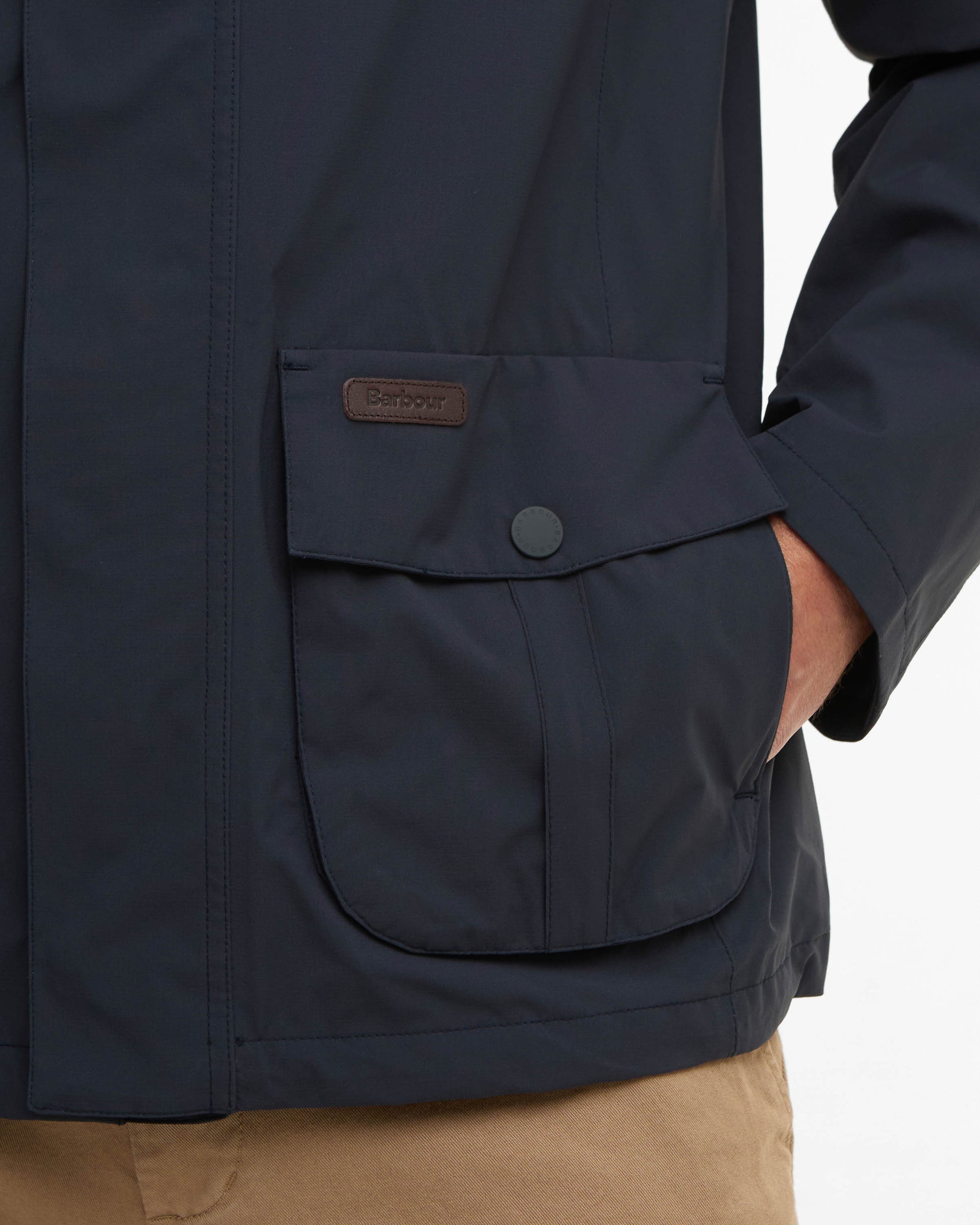 Barbour Sander Mens Waterproof Jacket - Navy | CHO | Designer Mens Weatherproof Jackets