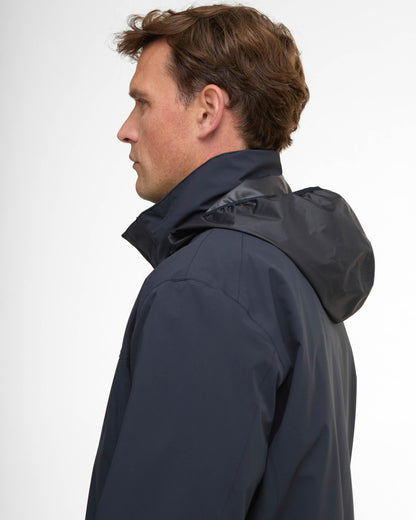 Barbour Sander Mens Waterproof Jacket - Navy | CHO | Designer Mens Weatherproof Jackets