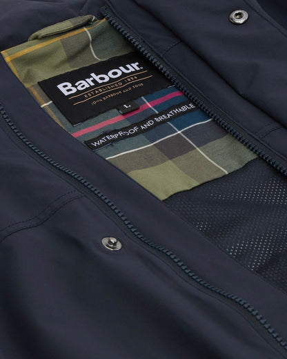 Barbour Sander Mens Waterproof Jacket - Navy | CHO | Designer Mens Weatherproof Jackets